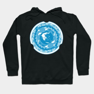 Killer Whales and Map of Greece Hoodie